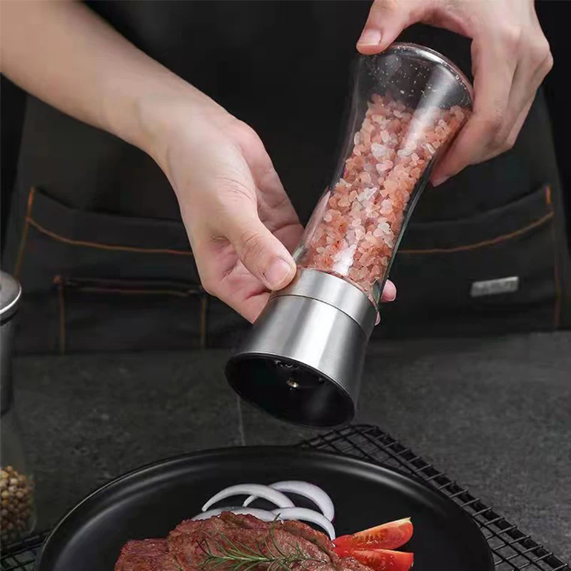 Pepper Grinder Kitchen Barbecue Gadget Manual Spices Salt And Food Crusher Shaker Home BBQ Accessory Tool |