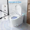 Smart Toilet with Built-In Bidet, Heated Seat,with Foot Sensor and Night Light, Auto Flush, Auto Open & Close Lid 2