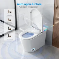 Smart Toilet with Built-In Bidet, Heated Seat,with Foot Sensor and Night Light, Auto Flush, Auto Open & Close Lid 2