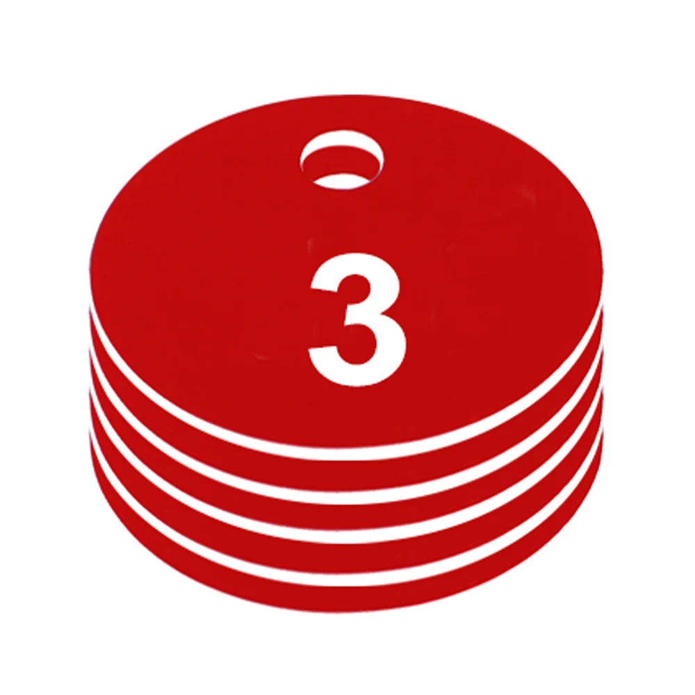 Beekeeping Accessories Dia 3.5CM Plastic Round Sequential Number Category Tag 8 Color Numbered Classify Label Beekeeping Box Marker Classification Sign
