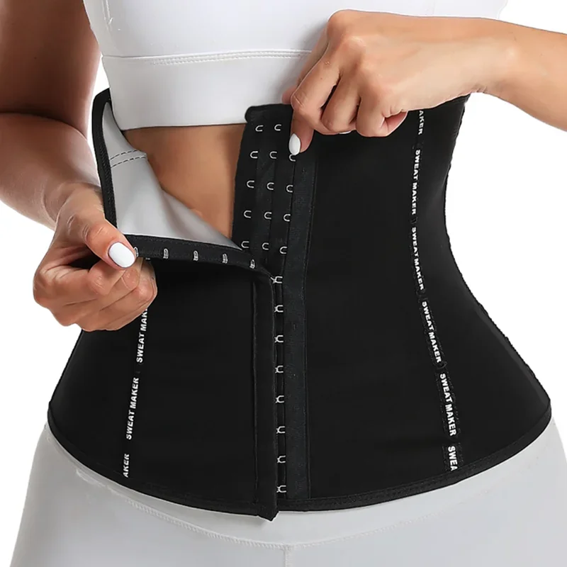 Women Sauna Sweat Belt Sweat to Lose Weight Slimming Sheath Woman Flat Belly Waist Trainer Corset Tummy Control Body Shapers