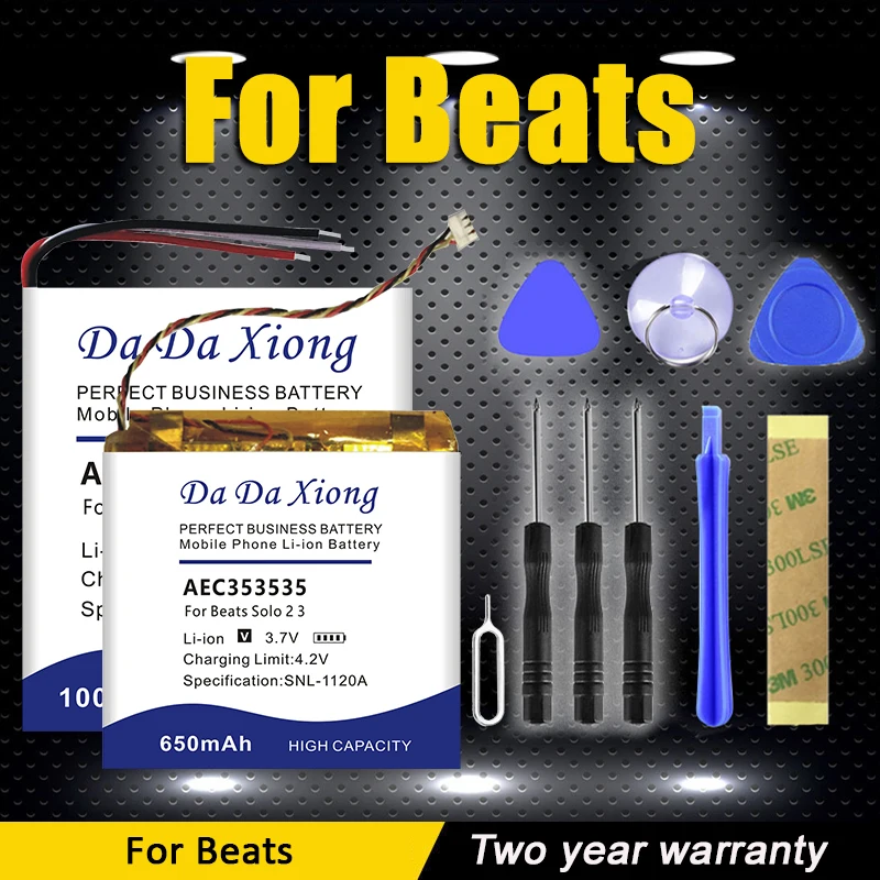 Ahb481221 Muslimaec552535 Aec353535 Aec643333 Batteria Per Beats Beates Studio Solo Wireless Powerbeat Pill 1 2 2.0 3 X Pro