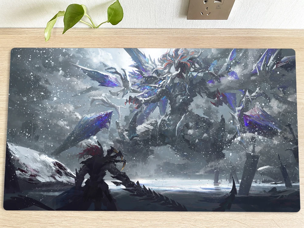 four leaves MTG Alfombra de juego bolsa gratis, con zonas de tarjetas, juego de cartas coleccionables, alfombra mágica, alfombrilla de mesa, alfombrilla de ratón, tamaño 60 x 35 cm, compatible con four leaves MTG Alfombra de juego bolsa gratis, con zonas de tarjetas, juego de cartas coleccionables, alfombra mágica, alfombrilla de mesa, alfombrilla de ratón, tamaño 60 x 35 cm, compatible con