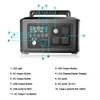 1024Wh Portable Power Power Station Lifepo4 Batteries Powerful Power Bank 1000W Solar Generator Emergency Power Supply Outdoor ﻿ 5