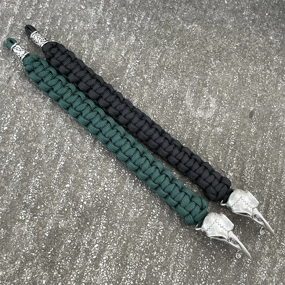 Retro Viking Odin Raven Skull Bracelet Men Women Gothic Diy Trinity Dragon Beads Wicca Jewelry Accessories Dropshipping 6