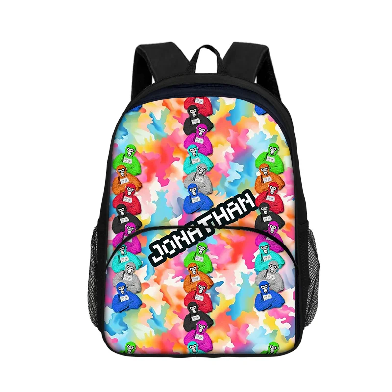 2025 New Game Gorilla Tag Student 3D Print Backpack Child Casual Pattern Schoolbag 16inch Waterproof Knapsack Custom Backpacks 3