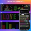 LED Matrix Pixel Panel, Scrolling Bright Advertising LED Signs, Flexible USB 5V LED Car Sign Bluetooth App Control 4