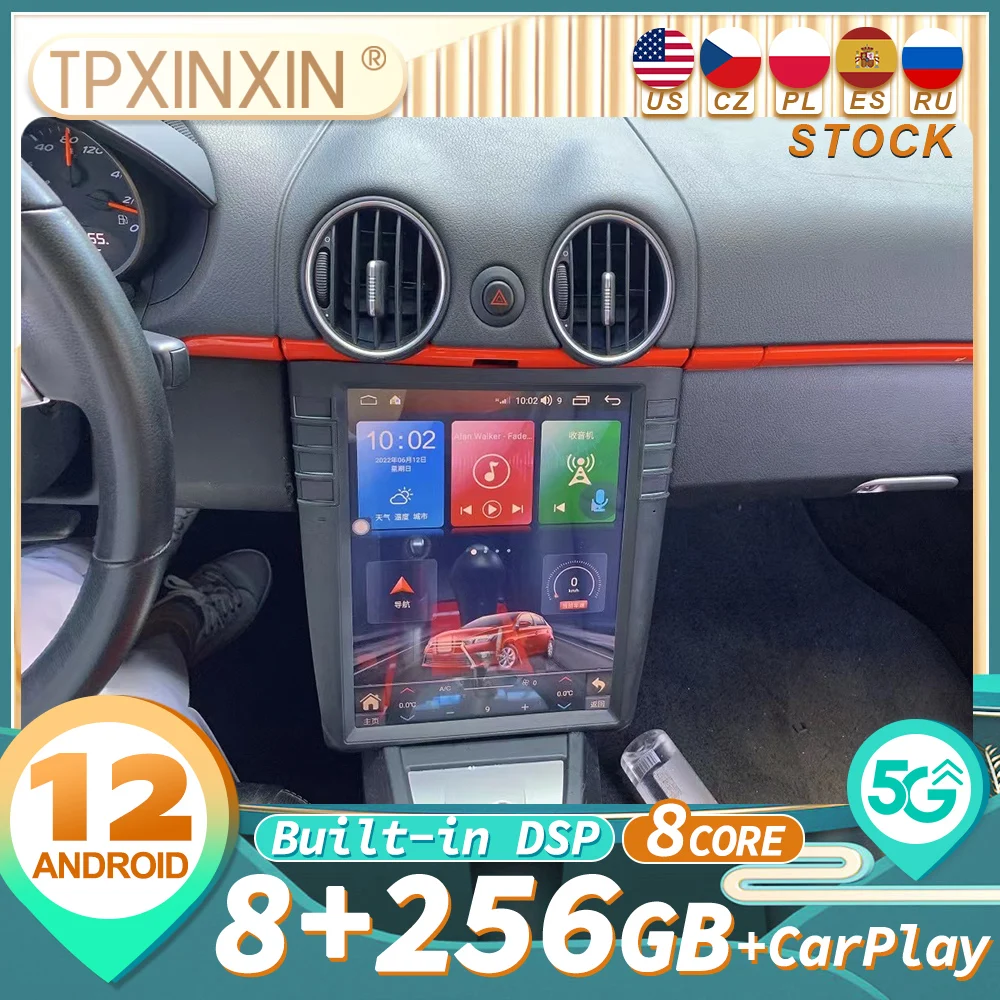 

For Porsche Cayman 911 Boxster 997 2005-2012 Android 11 Car Radio Multimedia Radio Player GPS Navigation Head Unit Carplay