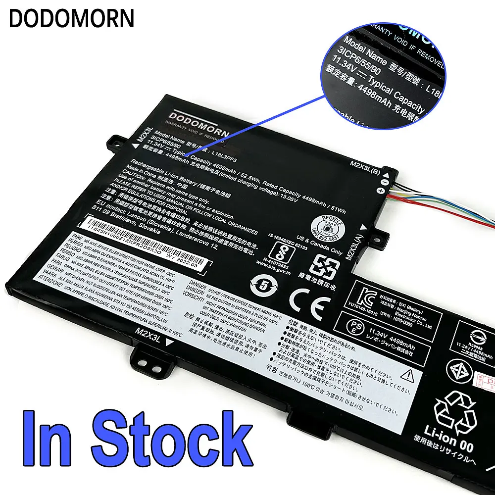 Bateria do Portátil para Lenovo Ideapad Lenovo Ideapad S34014 S340-15iwl 14api 14iwl 15api C340-15iil C340-15iwl Xiao Xin 14 152023 L18l3pf3 Novo - Imagem 2