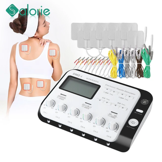 6 Output Channel Tens Body Massager Tennis Electroestimulador Muscular  Electric Muscle Stimulator Physical Therapy Masajeador - Relaxation  Treatments - AliExpress