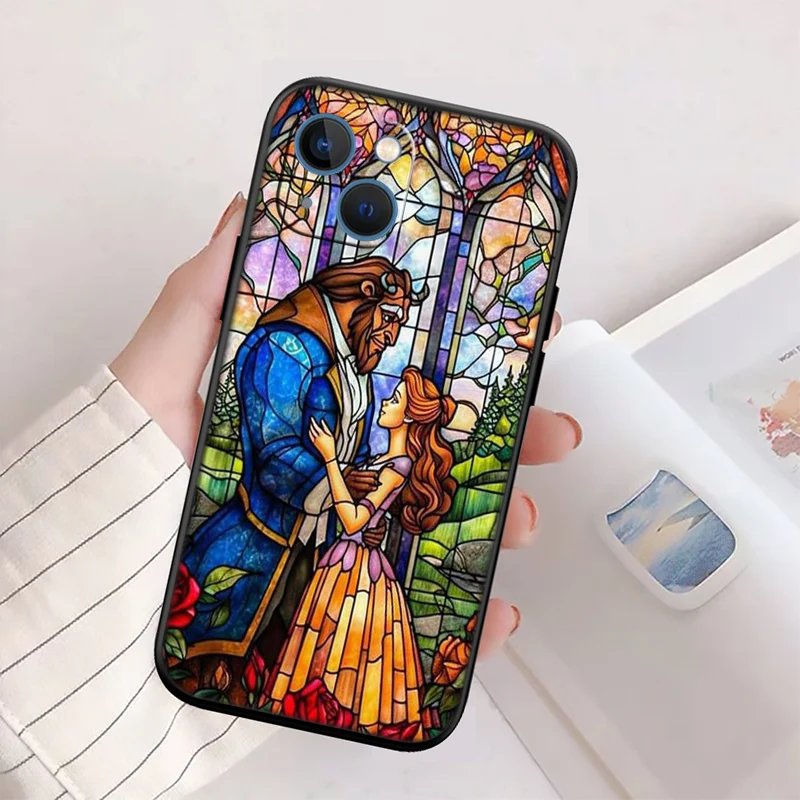 Luxurious Beauty and the Beast-Themed Shell Phone Case