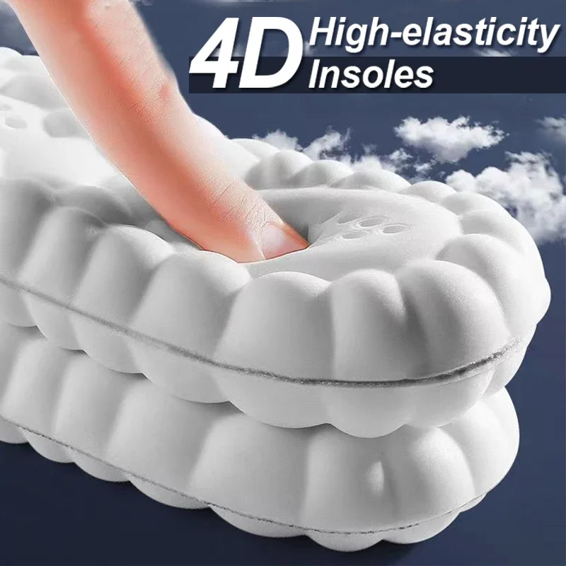 รูปสินค้า แผ่นรองเท้ากีฬา 4D ยางธรรมชาติ นุ่มสบาย รองรับแรงกระแทก