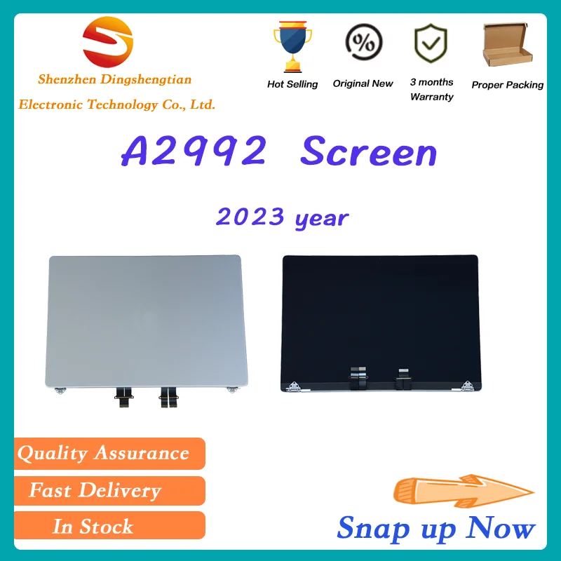 Sostituzione Per Macbook Pro M3 Max 14 Pollici A2992 Schermo Lcd 2023 Display Space Black Silver Emc 8407 Riparazione Pannello Led