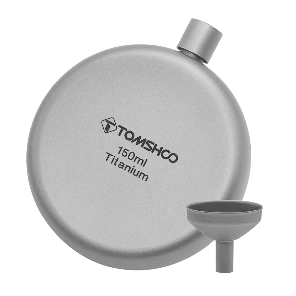 Tomshoo Titanium Flask For Camping And Hiking 180ml Alcohol Bottle_voghion.com