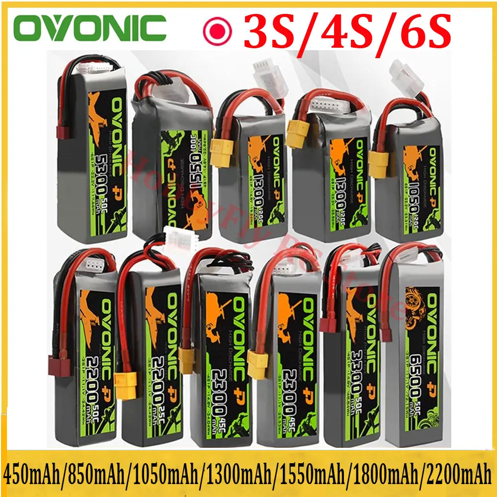 OVONIC 4S Lipo Battery 80C 650mAh 14.8V – XT30 Connector For FPV Racing Drones & RC Models