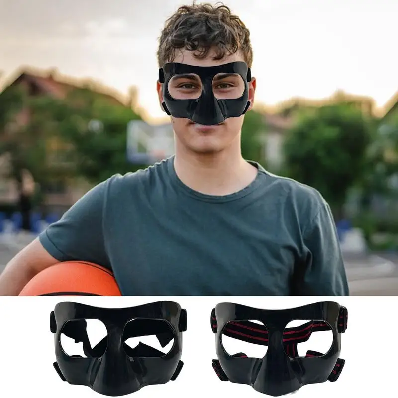 Basketball Nose Guard Adjustable Face Shield Masque Face Masque Nose Guard for Men and Women Protector for Basketball