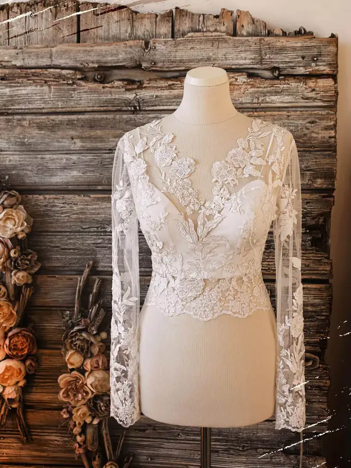 chinese dress ladies Everglade Floral Lace Bolero Wedding Jacket
