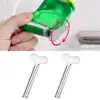 2Pcs Metal Toothpaste Squeezer Holder Lazy Labor-saving Reusable Stainless Steel Tube Creams Paint Squeezer Bathroom 3