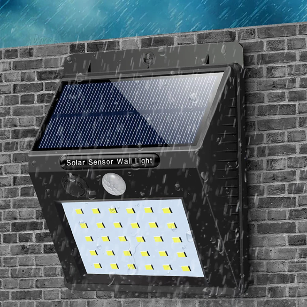 

Solar Lights Outdoor 3 Modes LED Wall Lights IP65 Waterproof Security Lights Solar Motion Sensor Outdoor Lights For Deck Garages