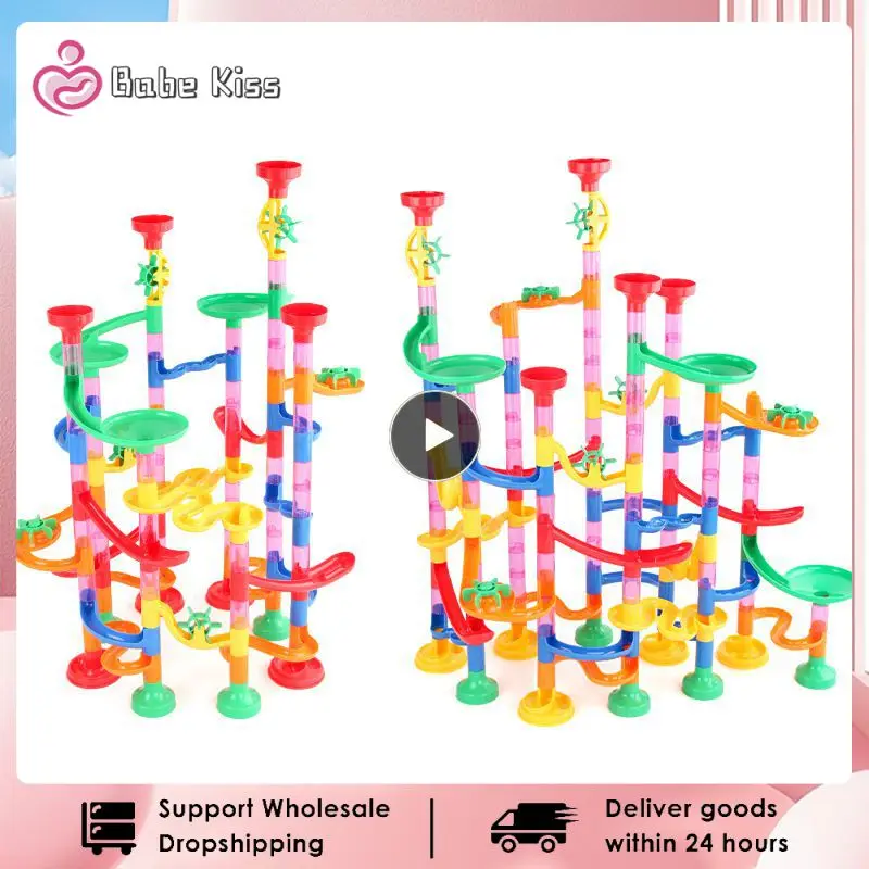 Children Maze Unisex Interesting Funny Color Distinction Birthday Gift Track Building Blocks 109 Creative Children Toys
