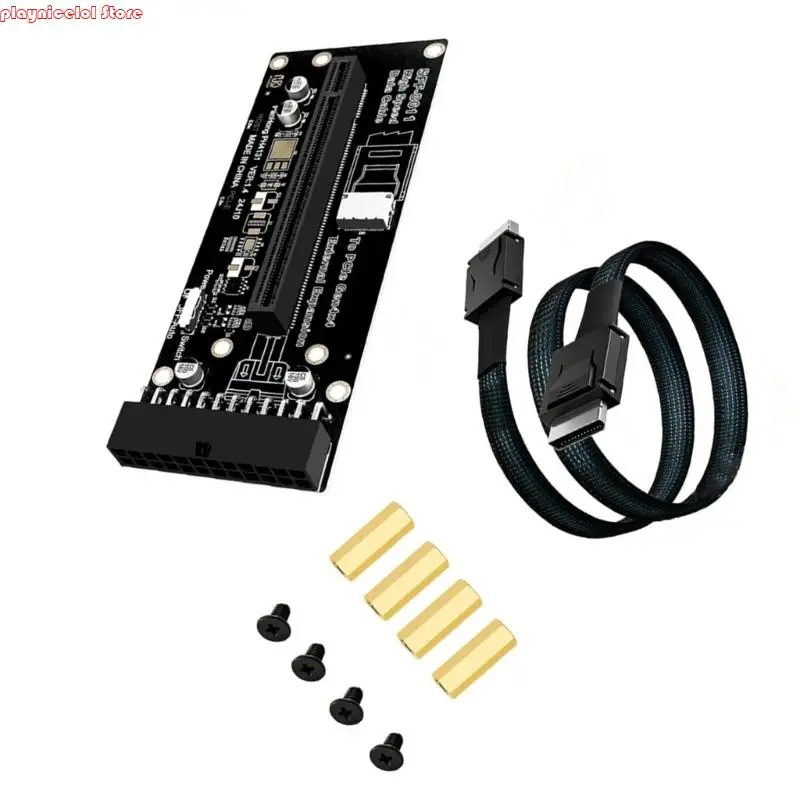 전송선 E8BA가 있는 PCIe Gen4X4 SFF 8612 모듈