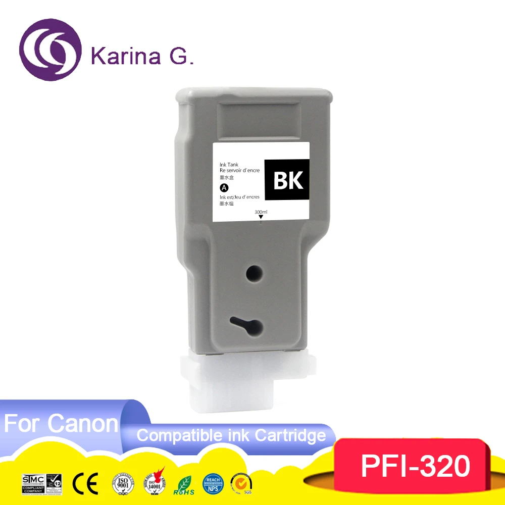 PFI320 PFI 320 PFI-320 Premium Color Compatible Inkjet ink Cartridge for imageP