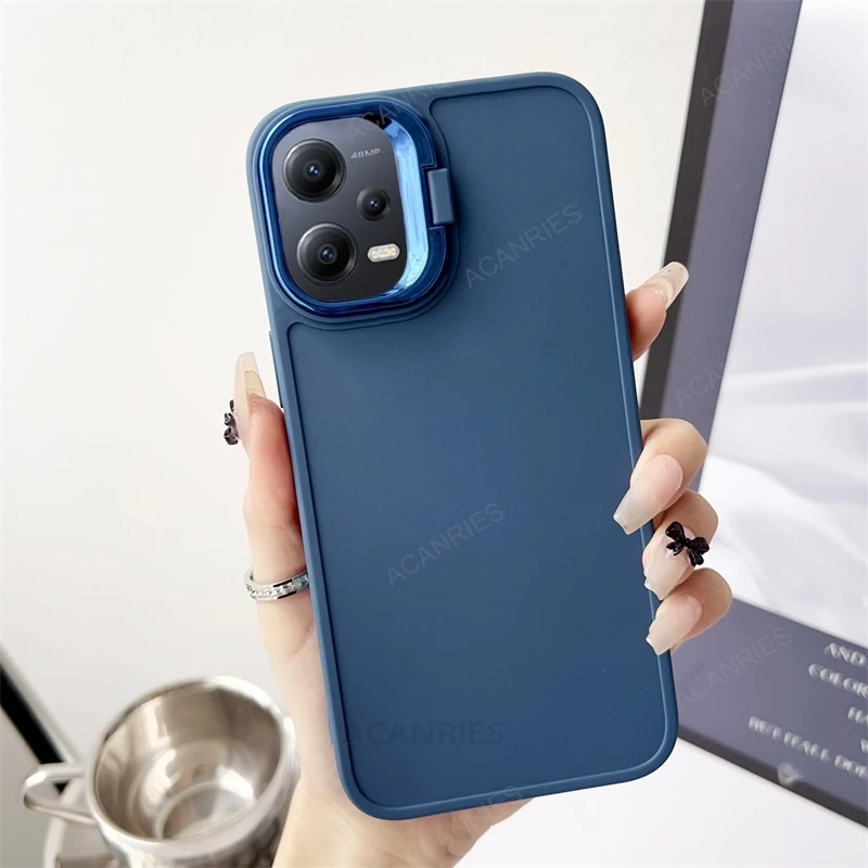 Invisible Holder Silicone Soft Case For Xiaomi Mi Poco X5 Pro 5G X3 Nfc X6 C65 M6 4G M3 F6 Stand Cover Poko X 5 3 M 6 5pro 3pro_voghion.com