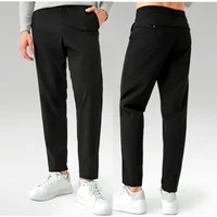 Men Thin Quick-drying Classic Four-sided Springing Casual Sweatpants With Hidden Zipper Pockets Solid Color For Men Pants 1