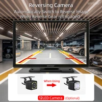 Hipppcron 9 "Radio de voiture Portable lecteur vidéo multimédia sans fil CarPlay et Android Auto IPS écran tactile BT USB TF entrée AUX 5