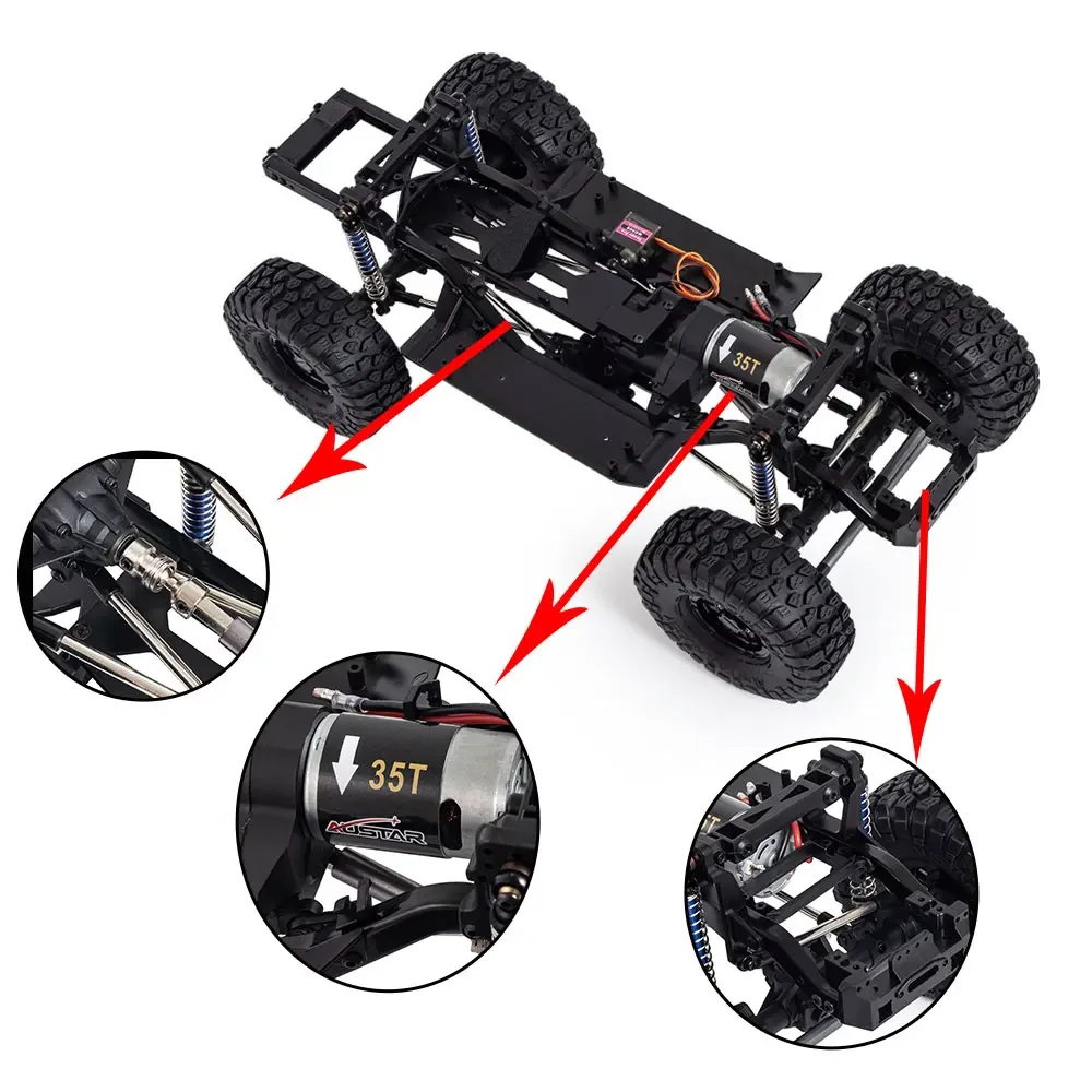 TRX4 2   ڽ  , 550 35T  , 1/10 RC ũѷ ڵ TRX-4, DIY ׷̵ ŰƮ ǰ