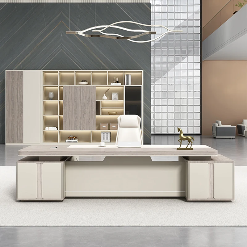 

Study Designer Set Office Desk High Quality Unique Minimalist Vintage Desk Filing Storage Mesa Escritorio Living Room Furniture