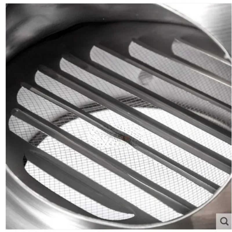 60 mm ~ 300 mm stainless steel exhaust hood, Wall wall vent cap,Air Vent Bull Nose Bathroom Extractor Outlet Grille Louvres