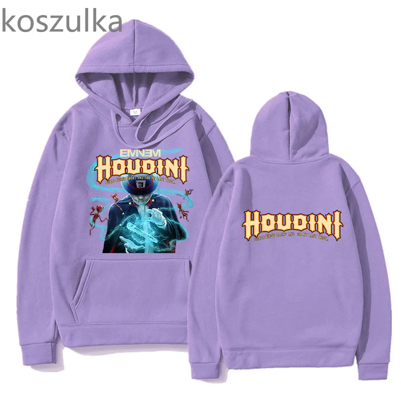 Eminem New Song Houdini Hoodies Hip Hop Sweatshirts Long Sleeve Men/Women Hooded Pullovers Winter Clothes Harajuku Streetwear
