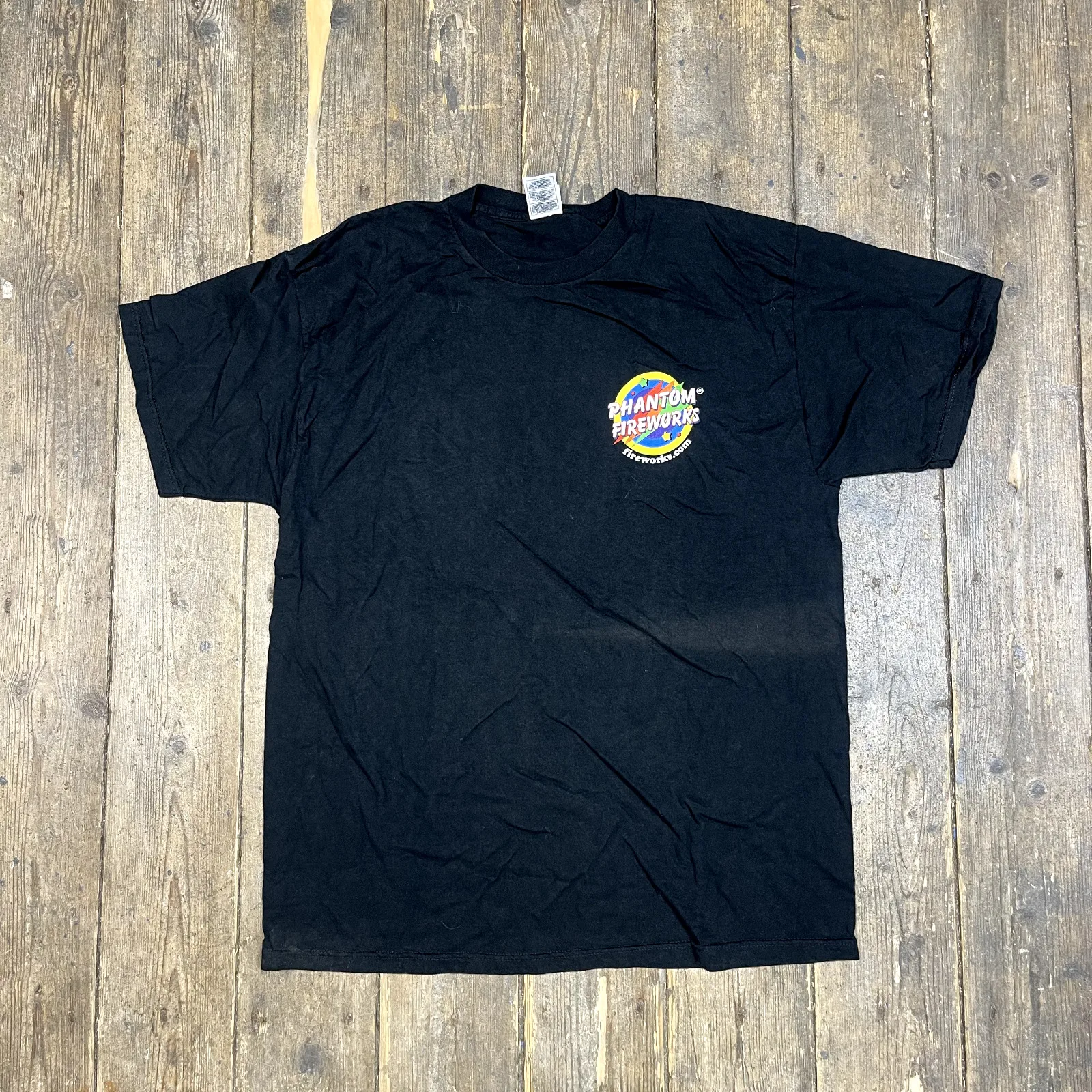 Fotl Phantom Firework T-Shirt Y2K Stampa Grafica T-Shirt Manica Corta Nera Uomo Xl