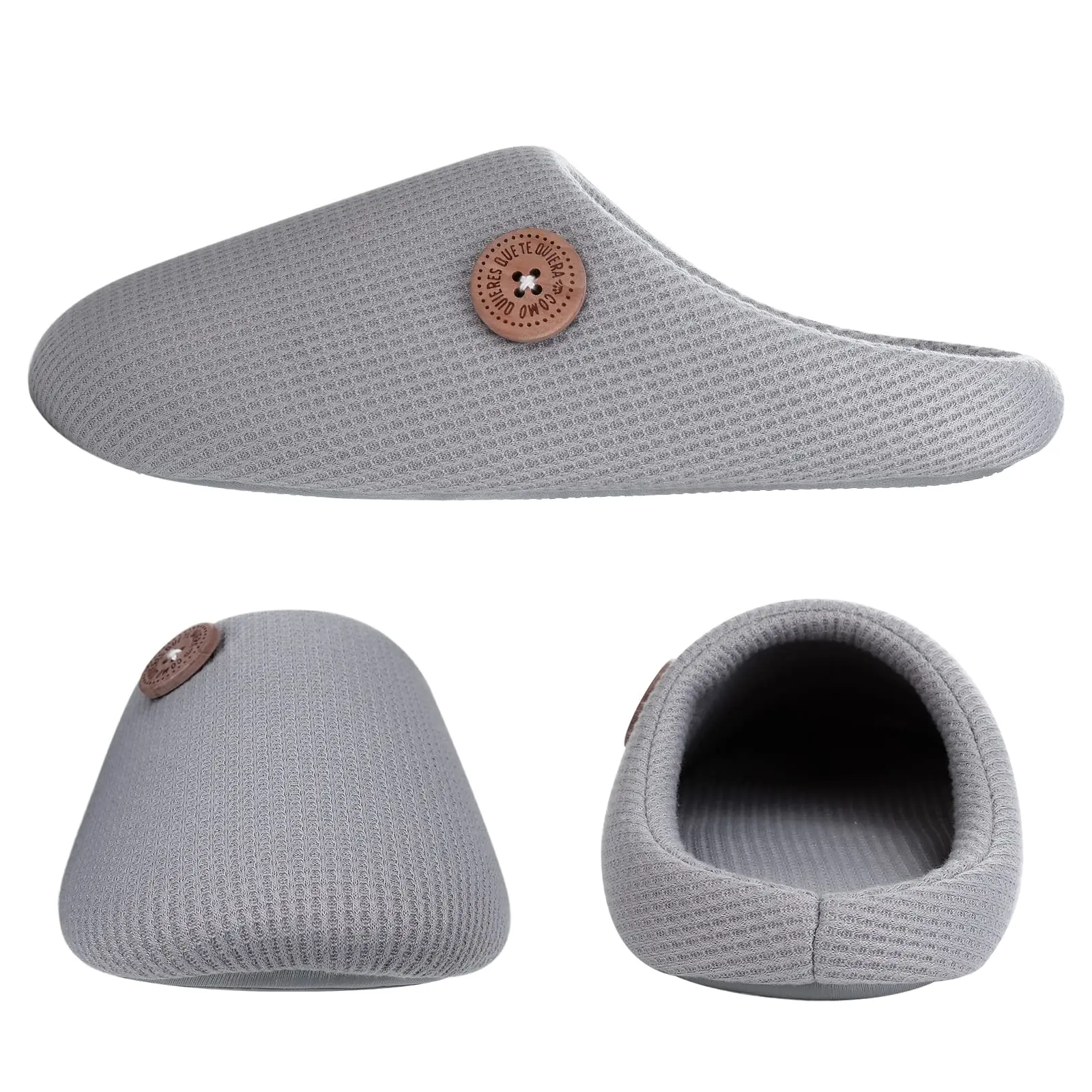 Shevalues Winter Neue Baumwolle Hausschuhe Für Frauen Männer Anti-slip Haus Rutschen Tiefe Memory Foam Weiche Innen Rutschen Mode hausschuhe – Detail 8