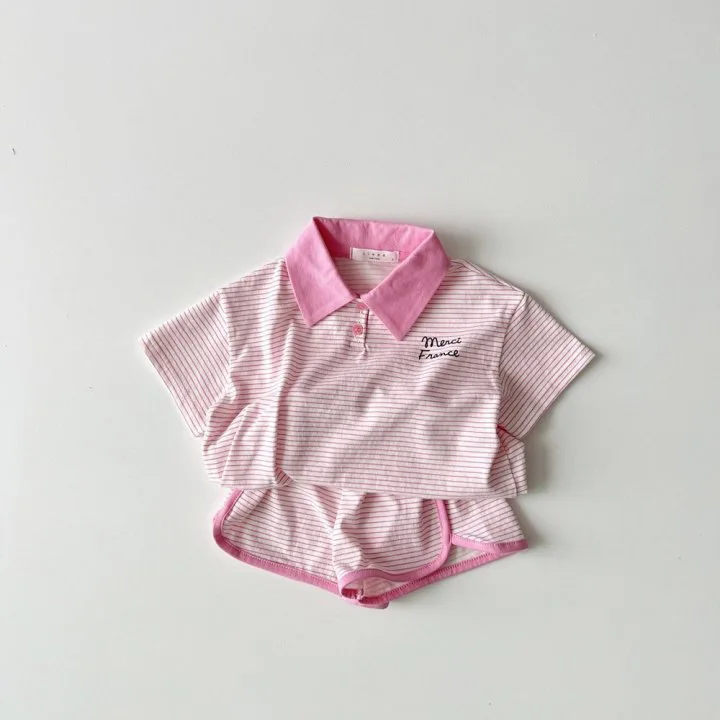 New Children Short Sleeve Clothes Set 2pcs for kids clothing set