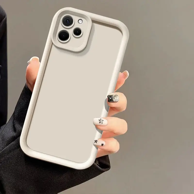 Matte Shockproof Back Cover with Skin Feel Protection