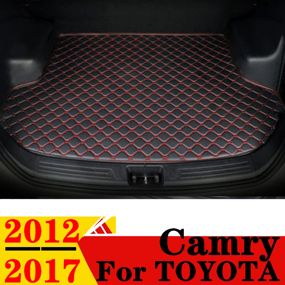 

Коврик для багажника автомобиля для Toyota Camry 2017, 2016, 2015, 2014, 2013, 2012, плоский боковой защитный коврик для груза, коврик для заднего багажника