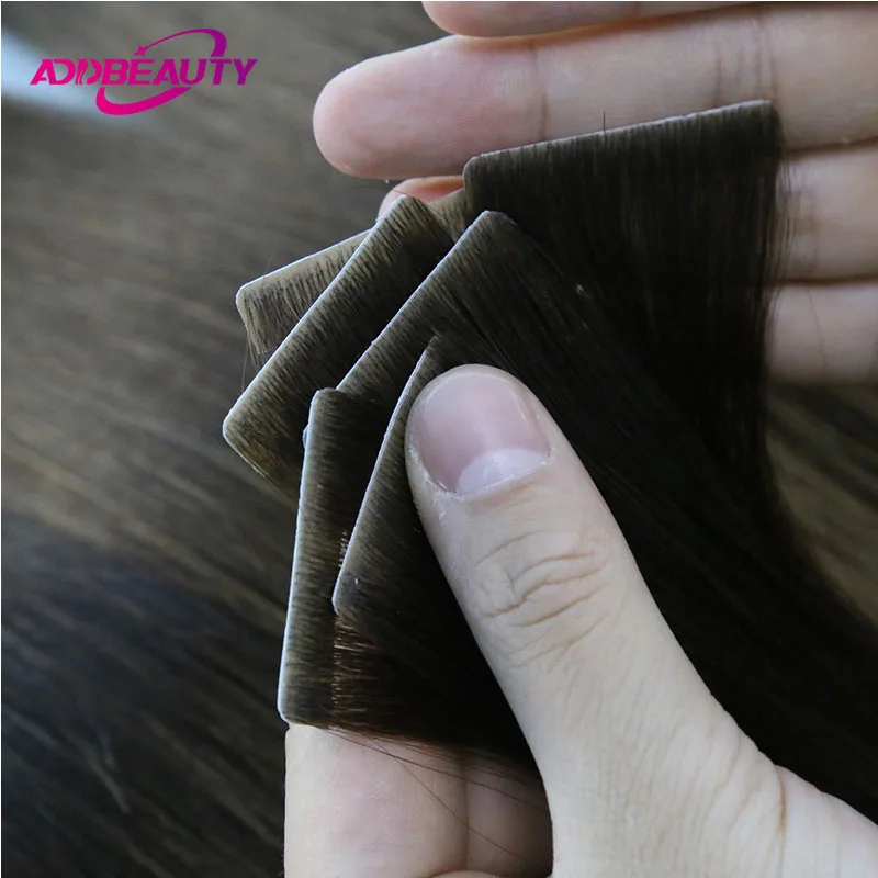 Virgin Injection Tape in Human Hair 40pcs 2.5g/pc Straight Seamless Skin Weft Human Hair Extensions Injected Tapes in Extensions