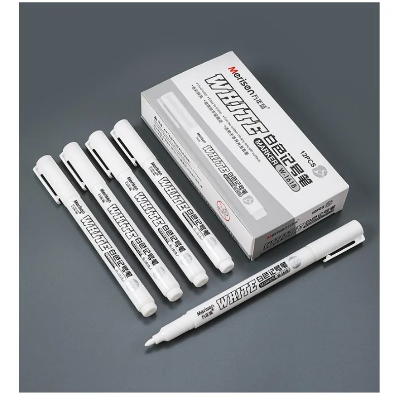 Permanent Marker Pen 1/3/5 Pcs White Alcohol Paint Oily Waterproof Tire Painting Graffiti Gel Pen Art Painting Supplies
