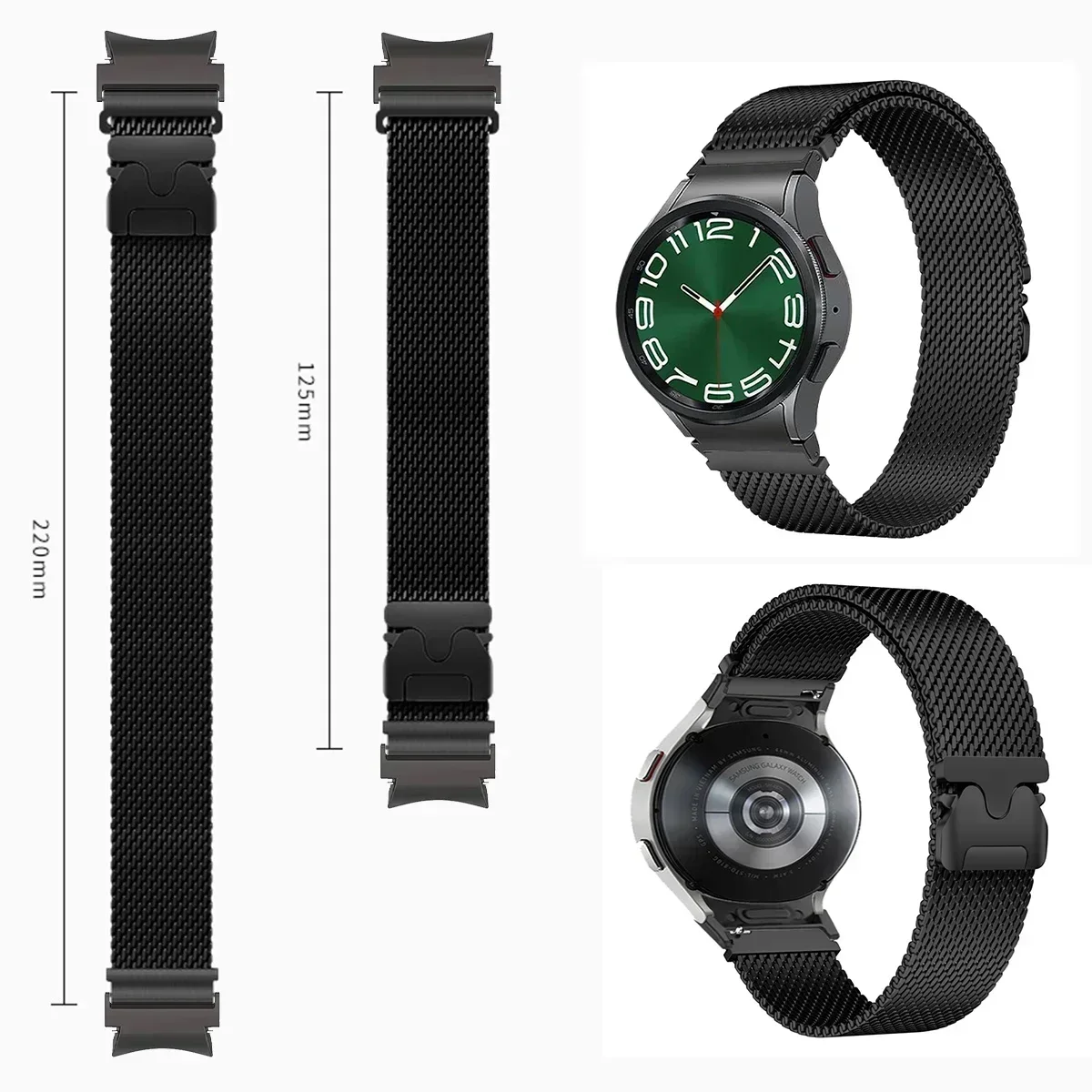 Stainless Steel Milanese Magnetic Bracelet Strap - No Gaps Design