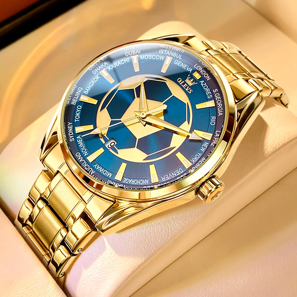 OLEVS 9949 ساعة رجالي الأعمال ببساطة الأصلي كوارتز...