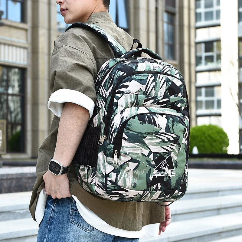 Large-capacity travel backpack, durable and wear-resistant, suitable for campus and commuting as a laptop backpack