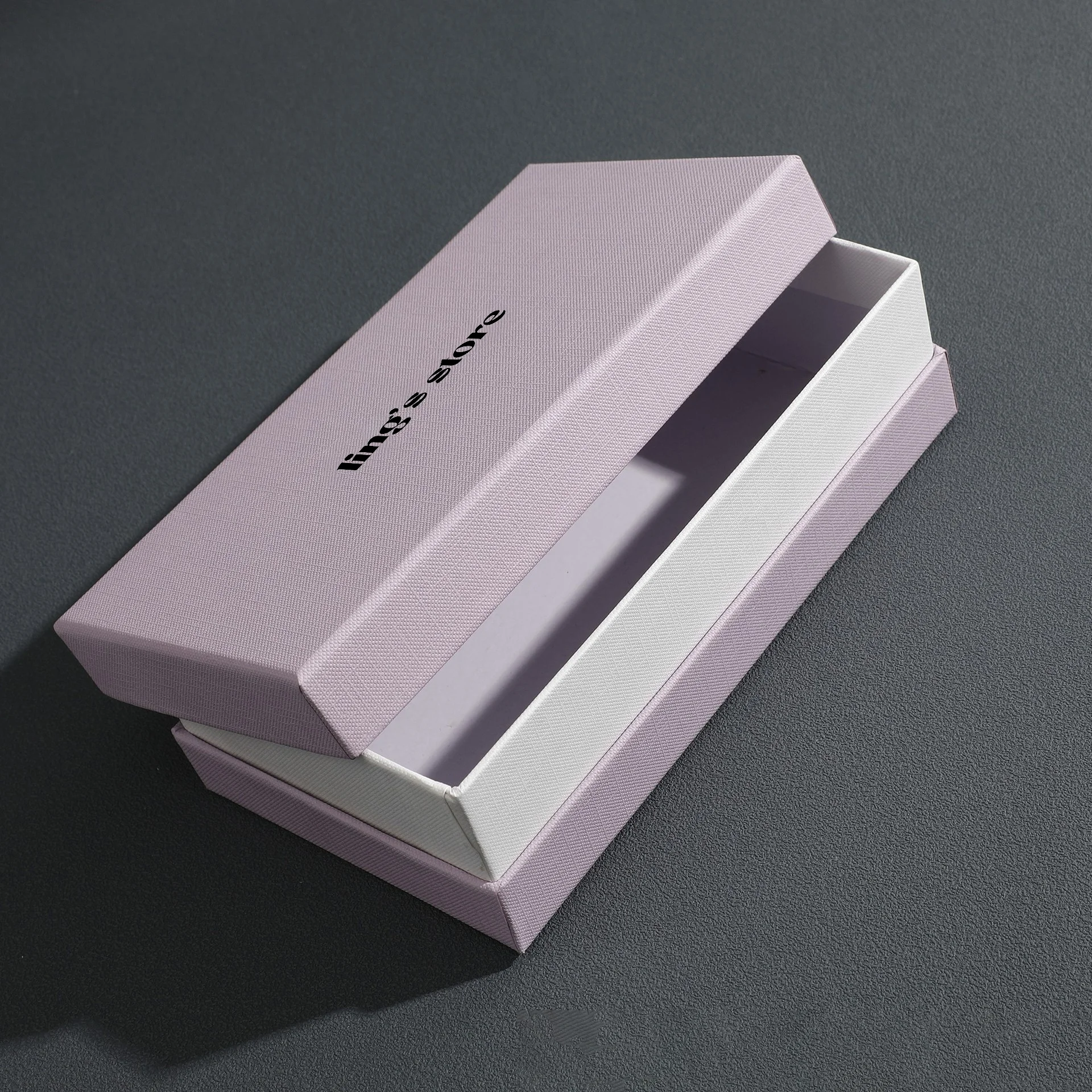 100 Stück Schmuck- und Brillen-Aufbewahrungsboxen aus Karton, modische Ring- und Ohrstecker-Organizer, luxuriöse, exquisite, tragbare Boxen mit individuellem Logo – Detail 5