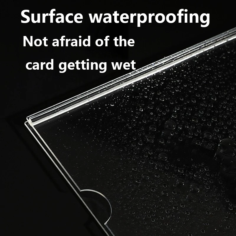 2 A4 A5 A6 acrylic card slot wall mounted sign racks made of transparent plastic, suitable for offices, homes, shops, and restau 4