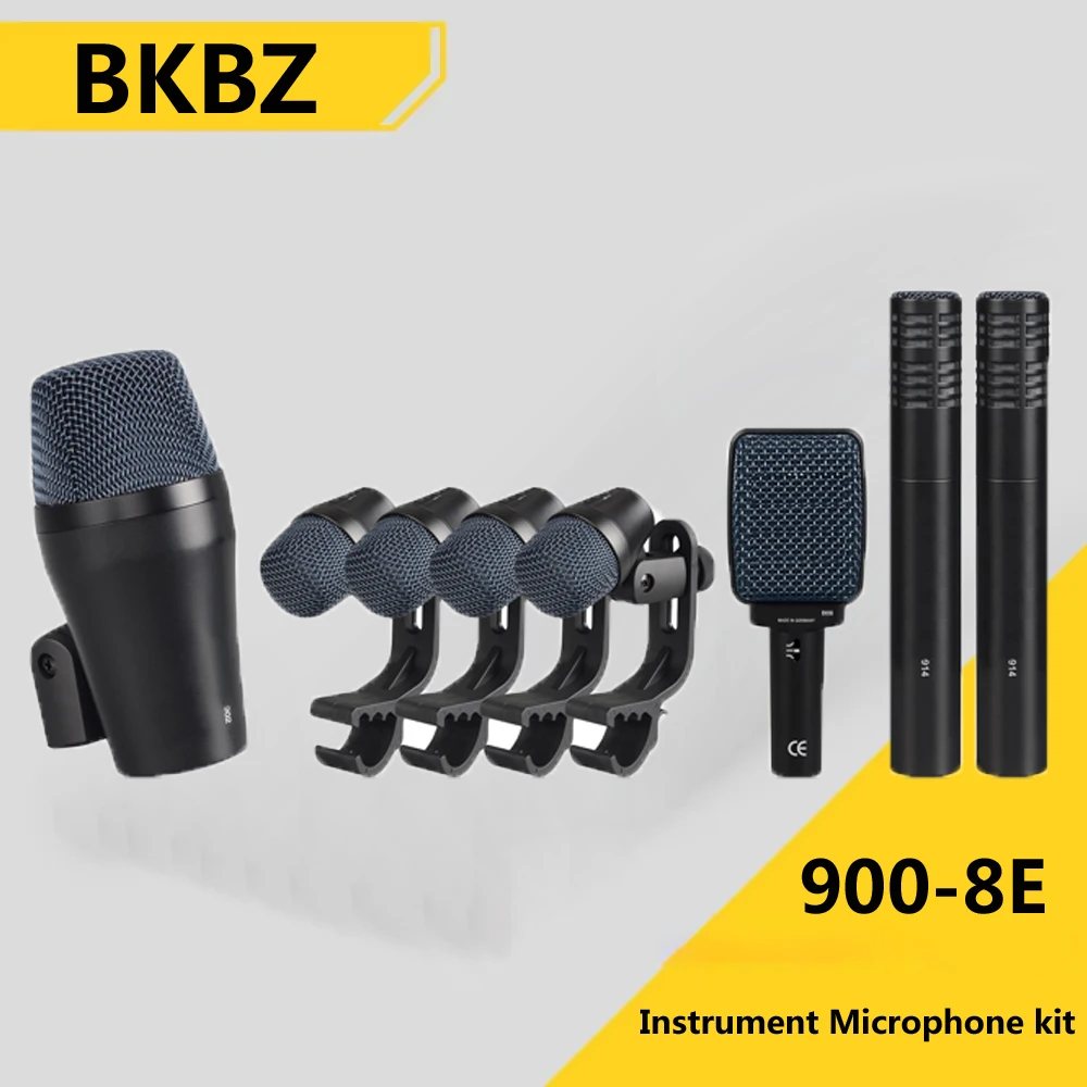 

BKBZ 900-8E Metal drum microphone set, professional indoor recording, outdoor performance Metal Dynamic mic Tom/Snare