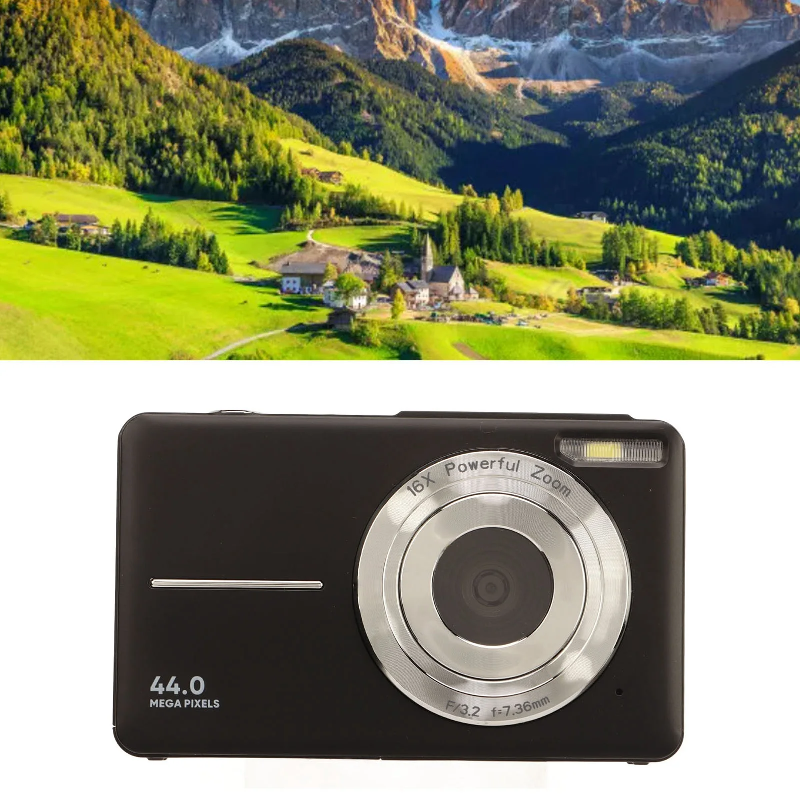Digital Camera Digital Camera Teens Kids 44MP 1080P HD 16X Digital Zoom Autofocus Pocket Compact Camera Photography Travel Vlogging