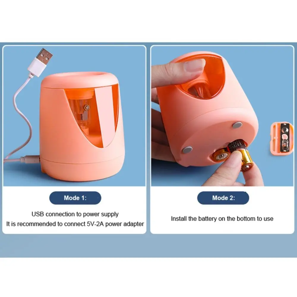 자동 크리에이티브 문구 기계 도구, 전기 연필 샤프너, 장식 스티커 배터리, USB, 충전 스위치 포함