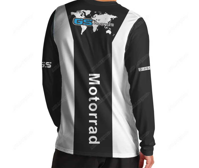BMW R1250 GS Jersey Summer Motorcycle Racing Team Long Sleeves T-Shirt Motorrad ADVENTURE Motocross Men's Quick-dry Anti-UV t shirts downhill jerseys racing sportswear