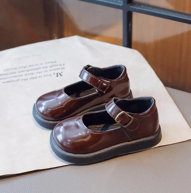 

Black Girls Loafers School Shoes 2023 New Simple Kids Leather Shoes Children Casual Shoes Drop Shipping Autumn Shallow Korean
